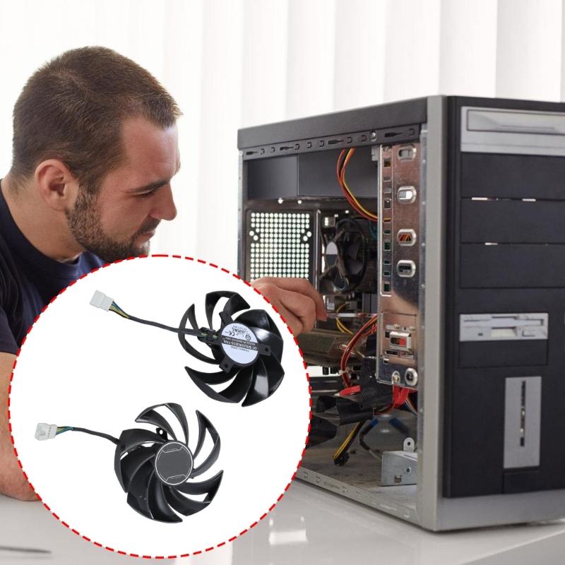 95MM 4PIN GPU Fan PLD10010S12HH For RTX4060 4060ti Graphics Card Efficient Heat Dissipation PLD10010S12HH