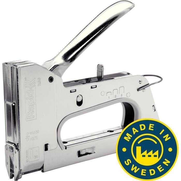Stapler - Rapid - R36 - Steel - Cable Fixing - Adjustable Power