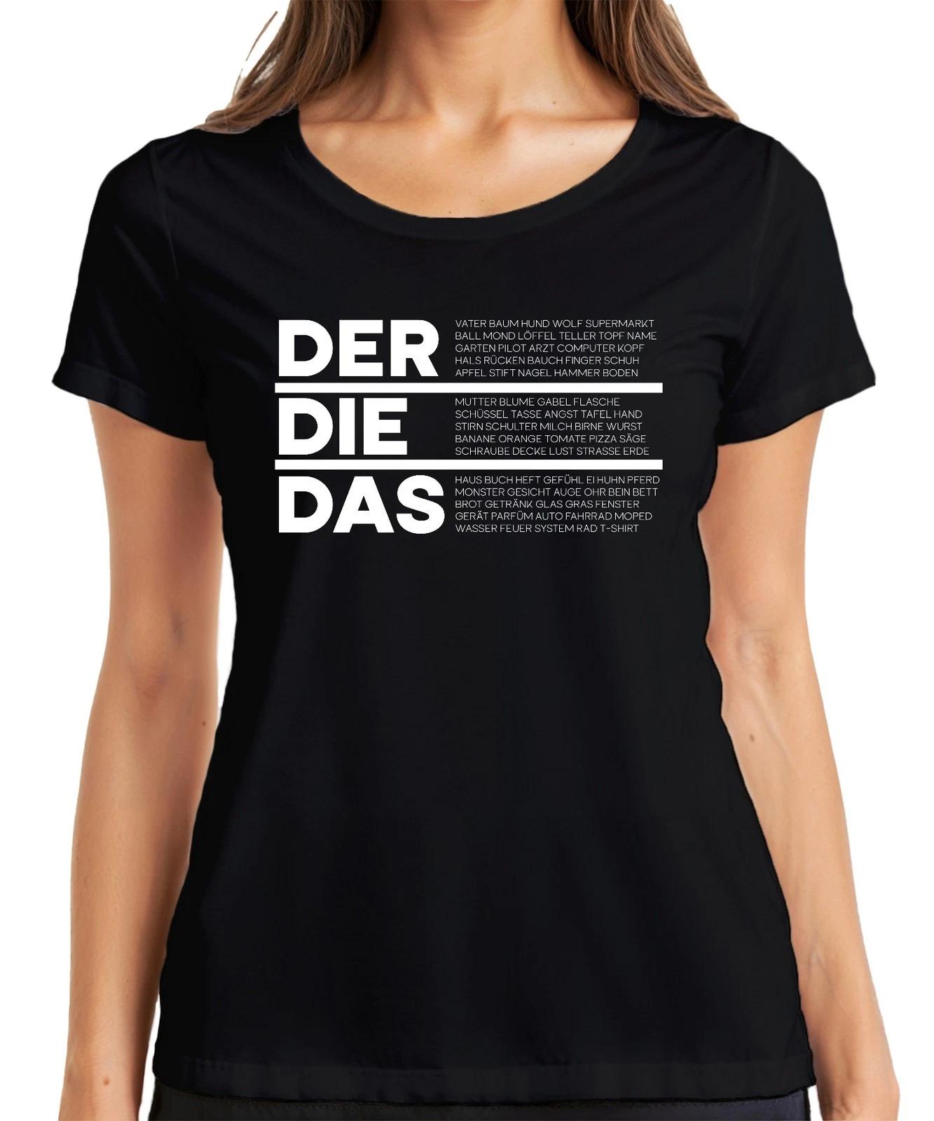 DER DIE DAS Deutsch Grammatik Artikel Lustig Spruch Ironie Sarkasmus Damen T-Shi XXL