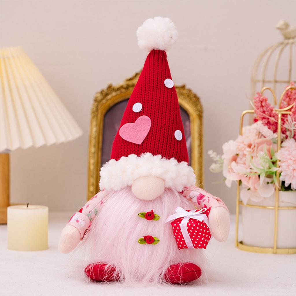 Valentine's Day Glowing Doll Home Decoration Gift Hand-held Candy Gift Knitted Glowing Doll