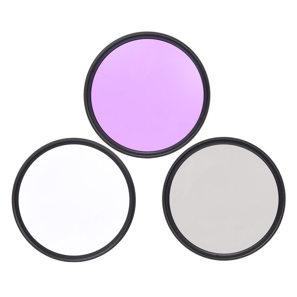 

Комплект из 3 шт. 67 мм УФ-фильтров CPL FLD для цифровых зеркальных камер Canon Nikon