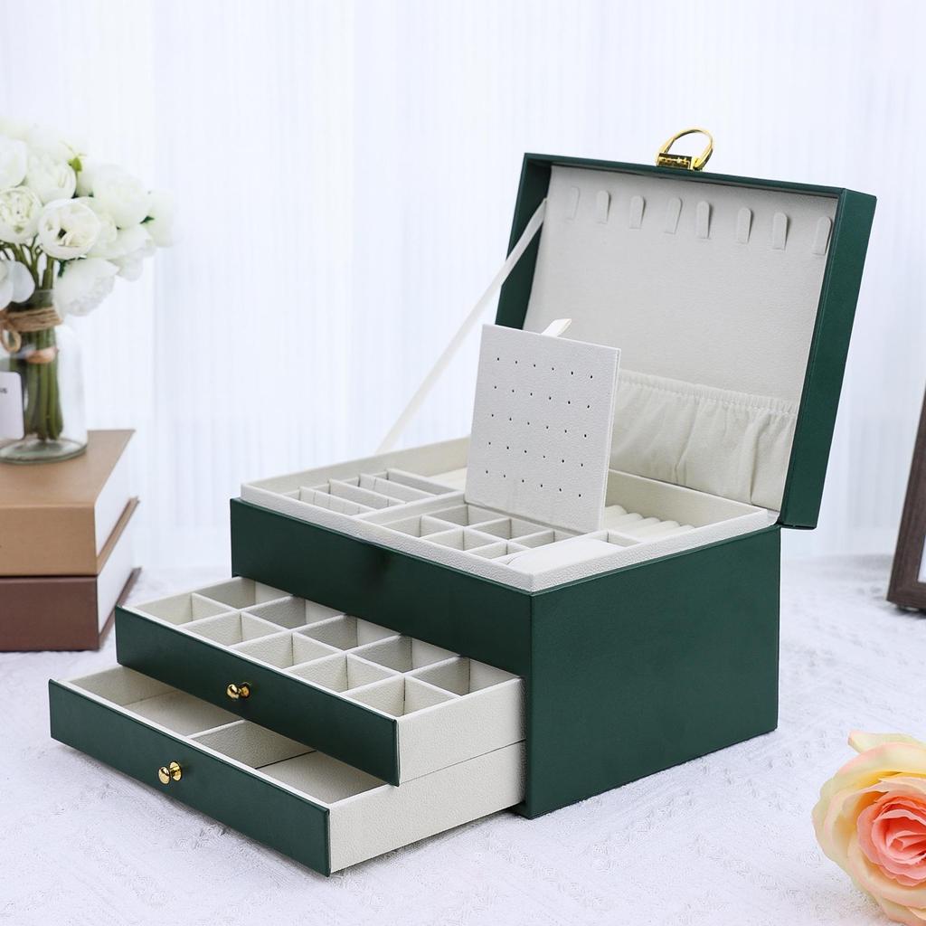 Tanyun Zhiyuan Doppelschichtige High-End PU-Leder Schmuckaufbewahrungsbox