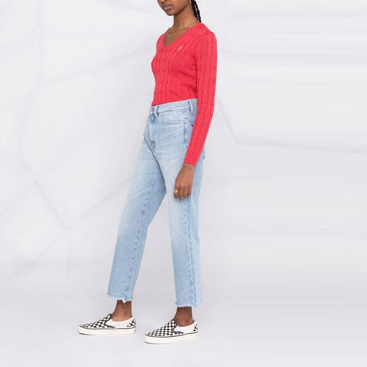 Polo Ralph Lauren SS22 Chunky Knit Sweater Women sweater Red 211580008-077