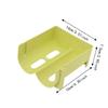 2PCS Green Can Organizer Layered Structure Stackable Can Holder Drink Storage Holder  Refrigerator