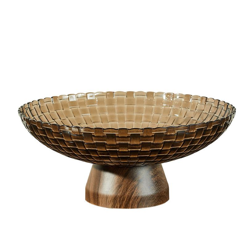 Fruit Tray  Living Room Coffee Table  Household New Year Nut Snack Tray  Light Luxury High-end Dried Fruit Tray  Exquisite and High-quality Drainage