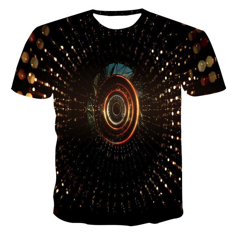 Psychedelische Muster 3D-bedruckte T-Shirts Herren Mode Lässig Streetwear Herren Sommer Lässig Kurzarm Sportoberteile Damen Kinder T-Shirts