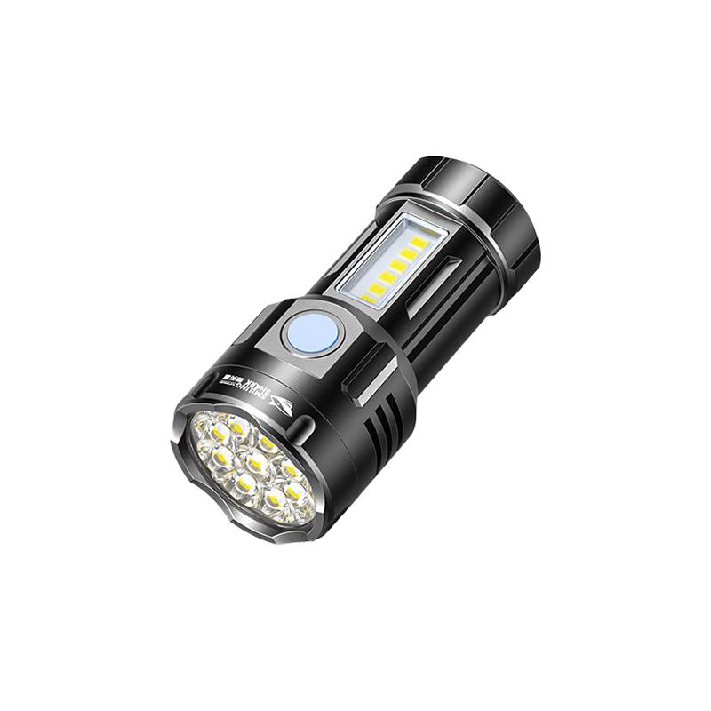 Outdoor Multi-Function Strong Light Flashlight Keychain Mini Flashlight Magnetic Flashlight