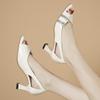 BCEBYL Spring and Autumn Casual Fashion Pointed Toe Elegant Sexy Comfortable One-leg Rhinestone Banquet Wedding Stiletto Heel
