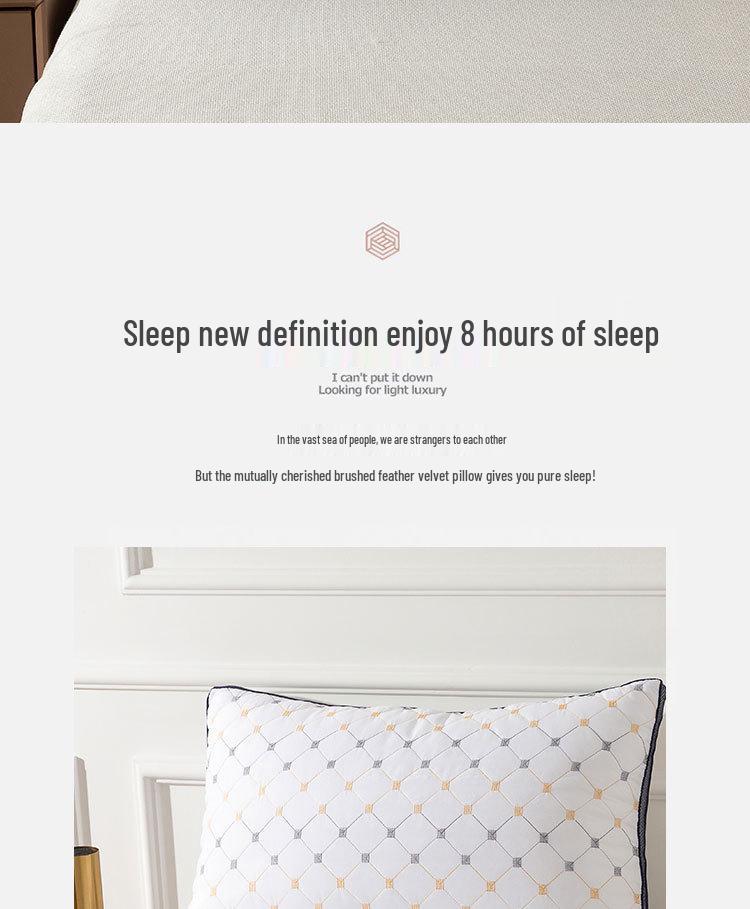 Gypsophila Quilted 3D Mugwort Pillow - Single/Dual Volume Option