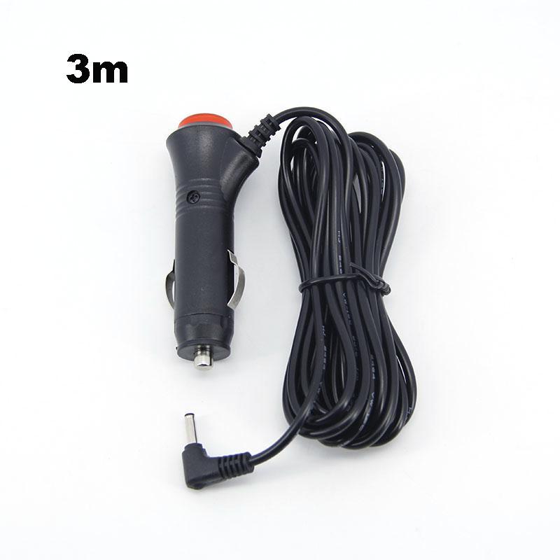 3/1.5M Car Lighter Power connector cord Cable Adapter On/Off Switch to DC 12V 3.5mmx1.35mm 3.5 for Radar Detector