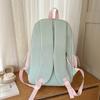 Contrast Color Campus Backpack Junior High School Student Schoolbag Women's Lightweight Large Capacity Backpack