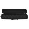 Fishing Rod Reel Storage Bag Hard Fish Pole Organizer Built In Foam Cushion for Easy Carry Black F89