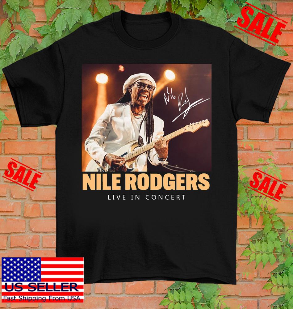 

Nile Rodgers Favourite Album Live In Concert Cotton Shirt Full Size BL2.181 Unisex T-Shirt XL