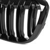 BMW X1 F48 15-19 Grilles Between the Headlights (kidneys) Left + Right Set BLACK GLOSSY DOUBLE BAR