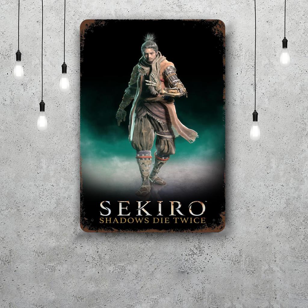 Sekiro Vintage Tin Sign Home Decor Wall Decor Art Wall Mural Room Decoration Decor Retro Metal Sign Plate Bar Posters