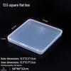 Rectangular Transparent PP Plastic Storage Box for Stationery, Cards, Hardware, Jewelry, and Fishing Gear