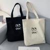 Portable Mommy Handbag Casual Cloth Shoulder Bag Simple Canvas Tote Bag  Travel