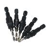 5pcs HSS Countersink Drill Cone Bit Set 1 4 inch Hex Shank  Taper Drill for Woodworking Screw Carpentry Reamer Chamfer