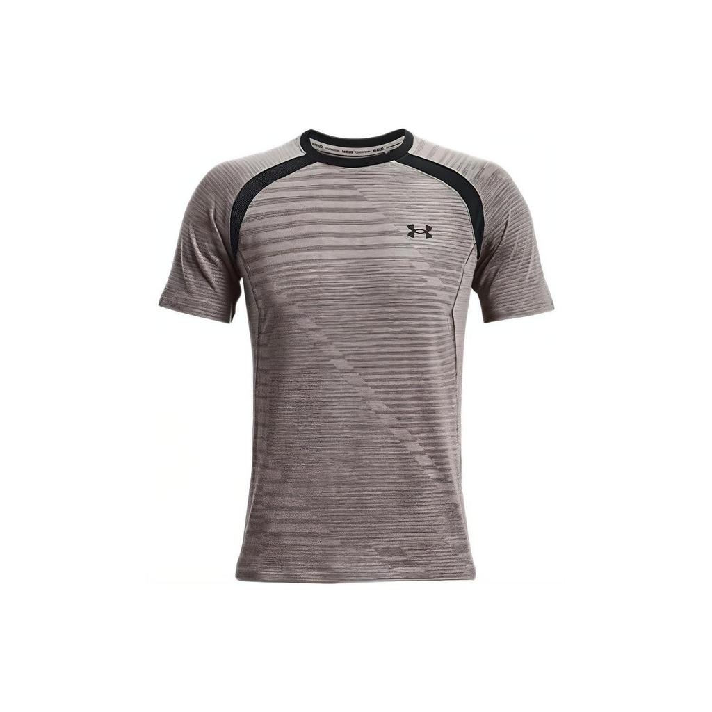 Under Armour T Shirts Men's Gray Crew Neck Moderate Straight Fit 1367535-066