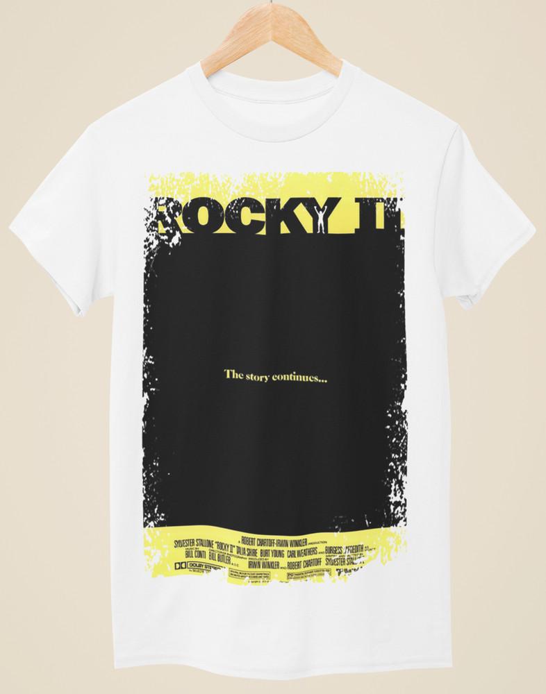Рокки II - Футболка унисекс белая, вдохновленная кинопостером S