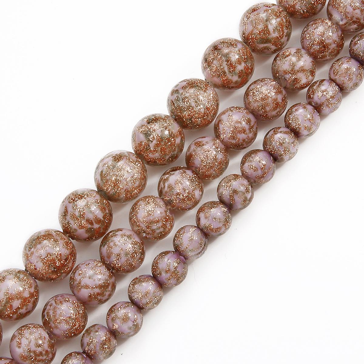 

10 шт./пакет стеклянные бусины круглый шар ручной работы светящиеся лэмпворк свободные бусины для серьг браслет ожерелье DIY ювелирных изделий фурнитура 8mm фиолетовый