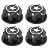 4pcs Aluminum Alloy Wheel Hub Cap Cover Accessory Fit for Traxxas X Maxx 1 10 RC Car(Black )