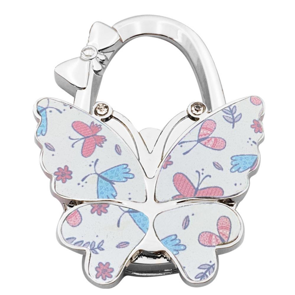 Portable Butterfly Desk Side Hook Foldable Space Saving Bag Hook Desktop Decorative Heavy Duty Purse Holder Home Office Desk Use 1690₽