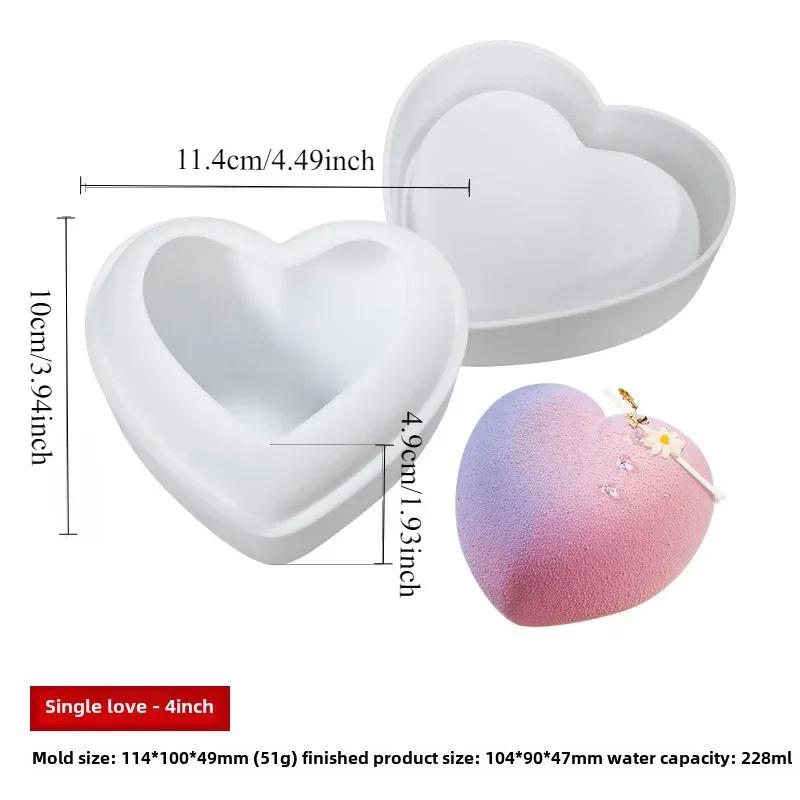 

Силиконовая форма для выпечки муссов в форме сердца, шоколадного мороженого, десертов, инструментов для выпечки, форм для противней, кухонных принадлежностей для выпечки