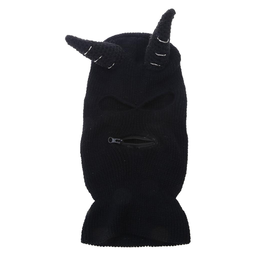 Knitted Full Face Ski Mask Winter Balaclava Face Cover for Outdoor Sports Novelty Knitting Beanie