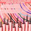 Matte Liquid Eyeliner Pencil 18 Color Waterproof Lasting Quick-Dry Colorful Yellow Blue Pink White Eye Liner Pen Makeup Cosmetic