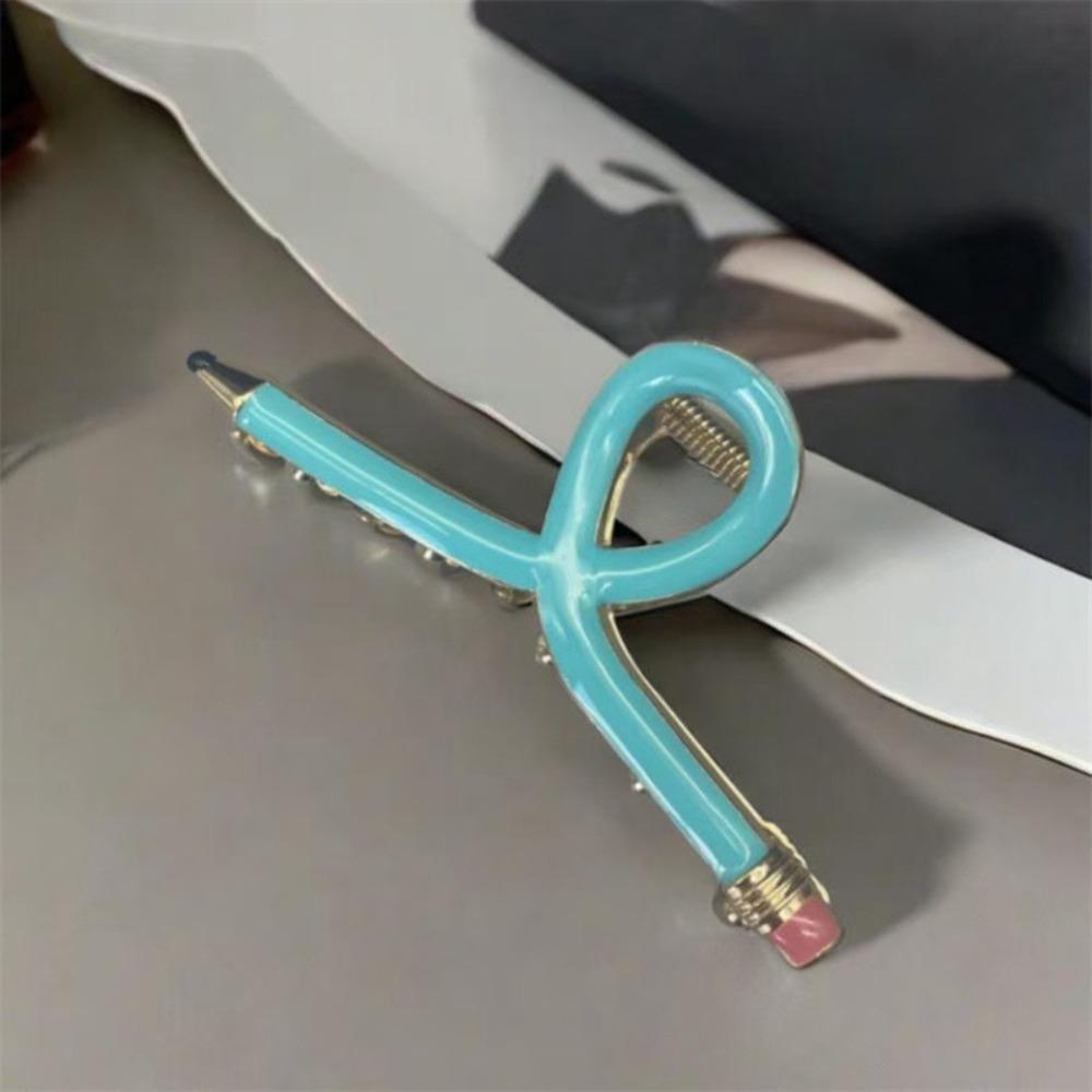 Fun teacher hair clips Cute Hair Claw Fashion Pencil Hair Clips Classroom 3