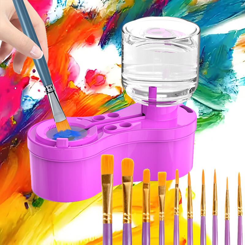Paint Brushes Cleaner Paint Brush Washer Clean Paint Brushes Watercolor Bucket Art Bucket Wash Hobby Oil Brush Washer XBQ001