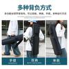 Portable Pool Cue Case Bag With PU Leather Cover Half-Size Storage Billiards Adjustable Padded Shoulder Strap Unisex