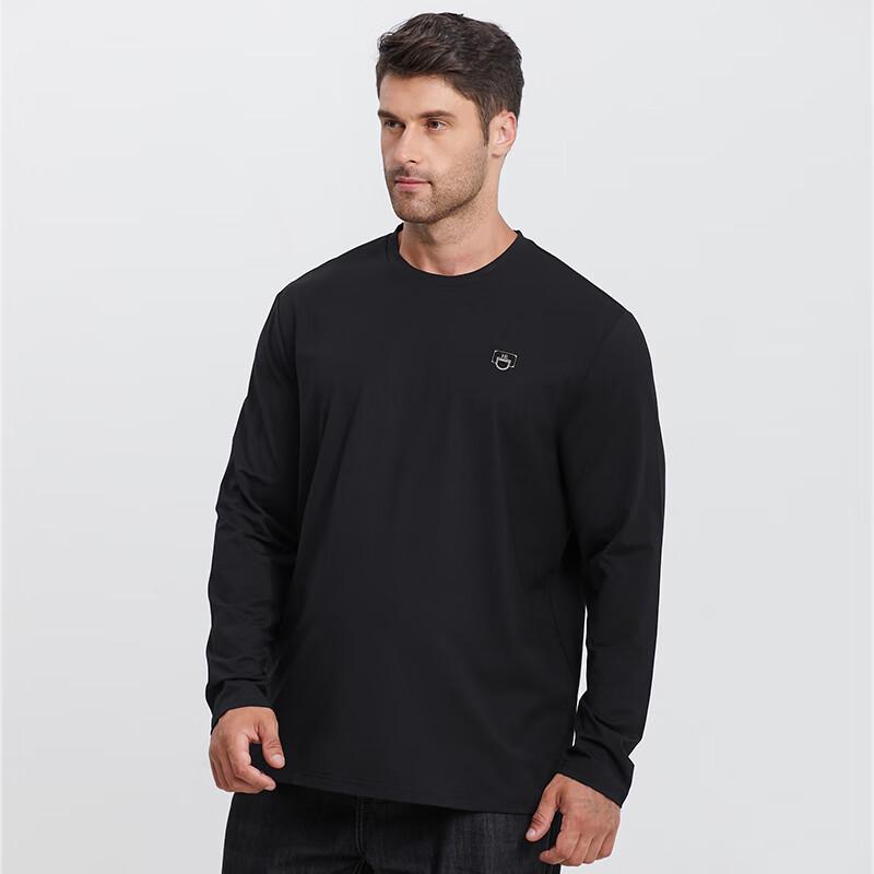 Dibinze Men's Plus Size Modal Cotton Long Sleeve T-Shirt