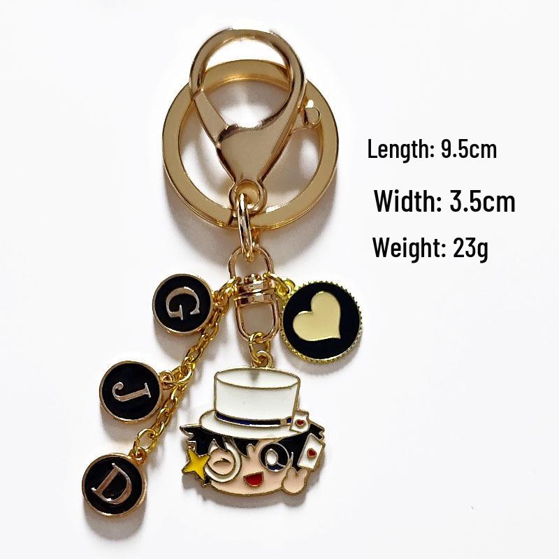 Conan Kid Anime Keychain Pendant - Handmade Cartoon Bag Accessory