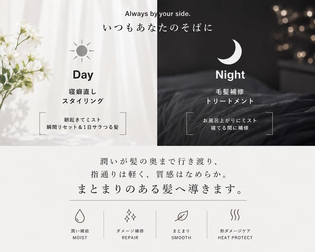 [SALANI Official] [Made in Japan - Amazingly Smooth] SALANI More Change Leave-in Treatment Mist Hair Mist Treatment Mist Hair Spray Bedhead Fixer Wate