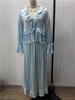 European & American Style Romantic Lace-up Ruffle Top and Long Skirt Set