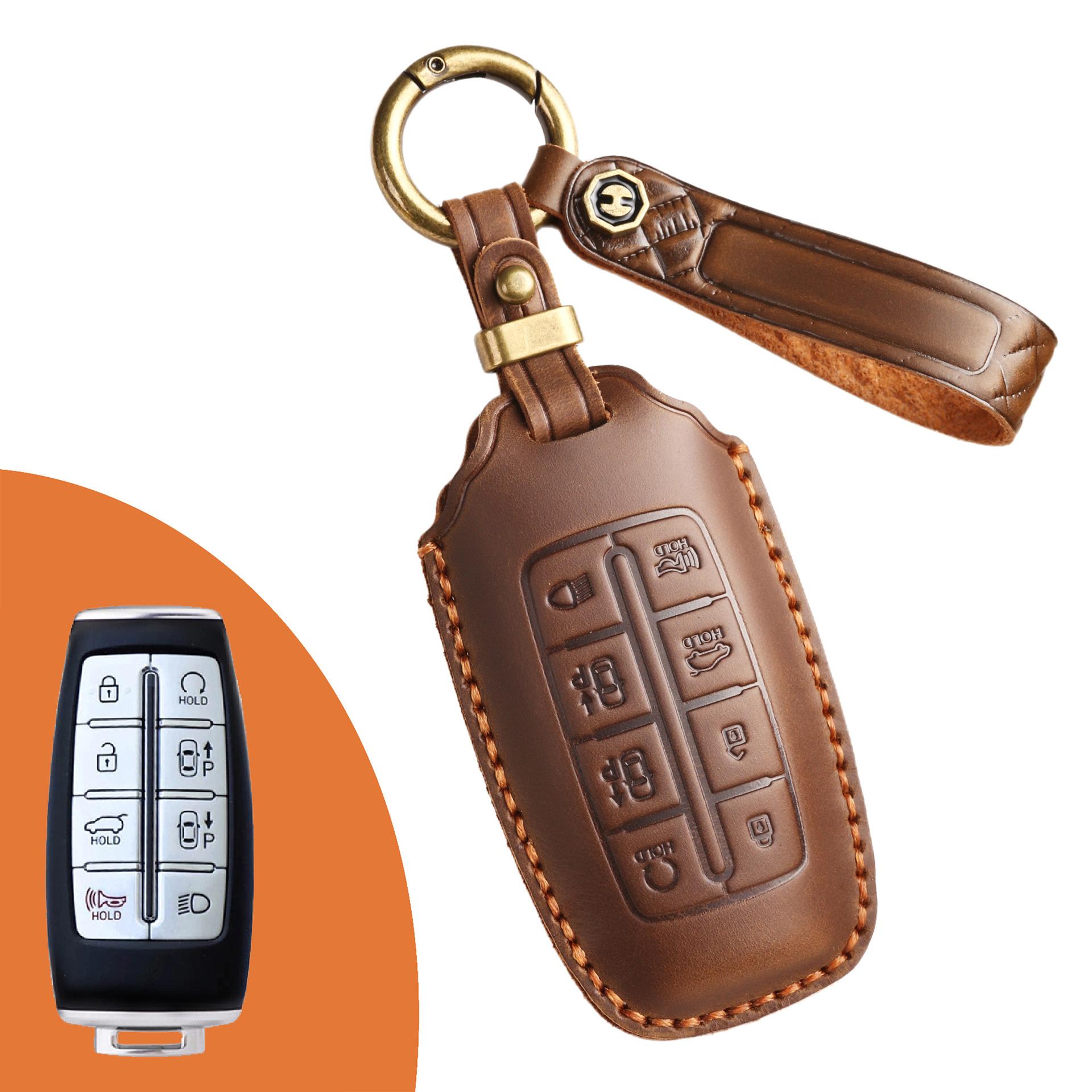 

Для Genesis Чехол для ключей Genesis GV70 Lawns GV80/G90 Авто Премиум Чехол Чехол