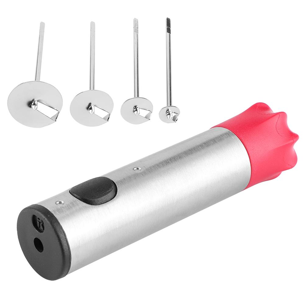 Vegetable Digging Rotating Drill Stainless Steel Fruit Corer for Children Food Salad Making DIY