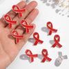 20Pcs Versatile Ribbon Brooch Pins for Fundraising Event Stylish Volunteer Jewelry Gift Safety Corsage Pins