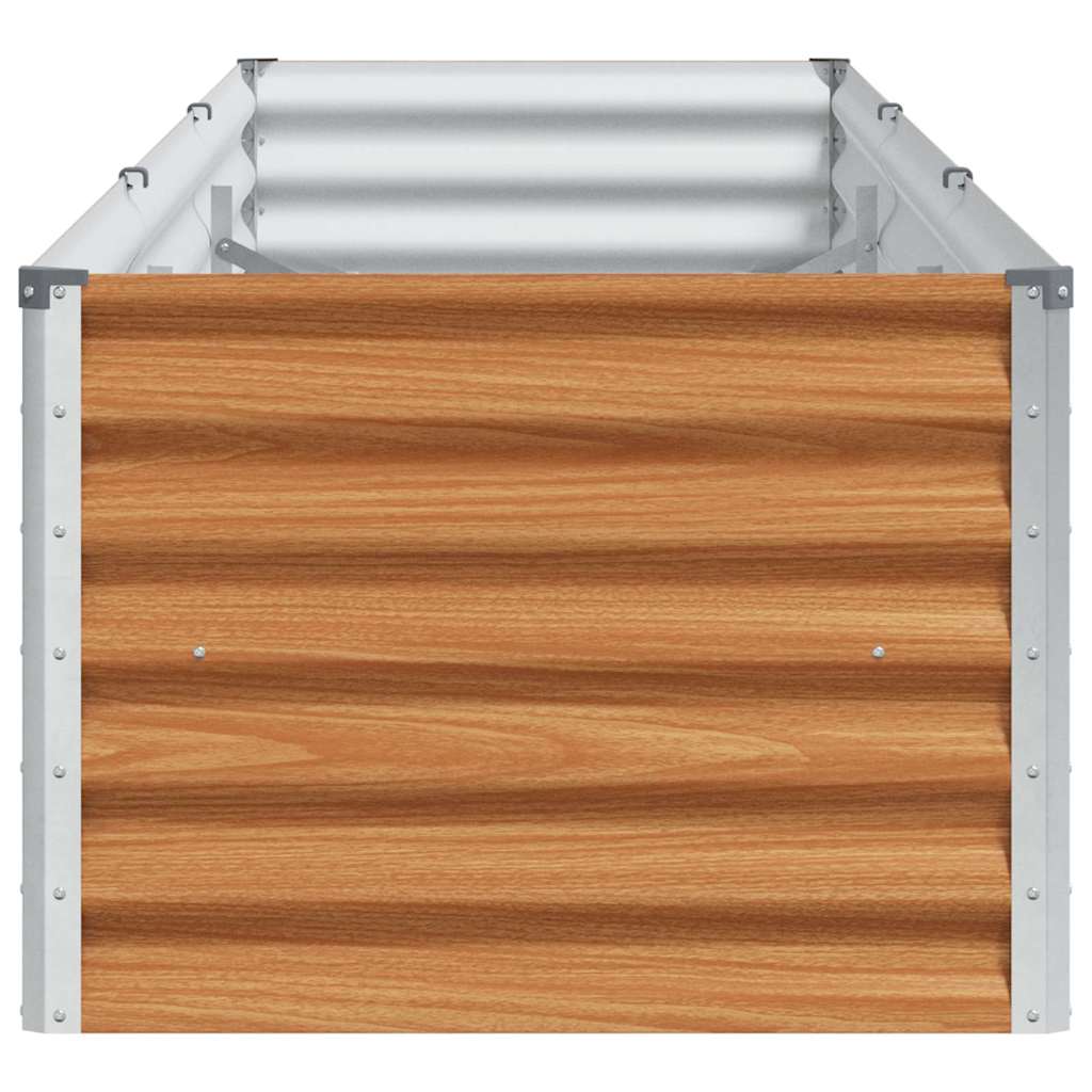 Raised Bed Light Brown 290 X 50 X 36 Cm Galvanized Steel