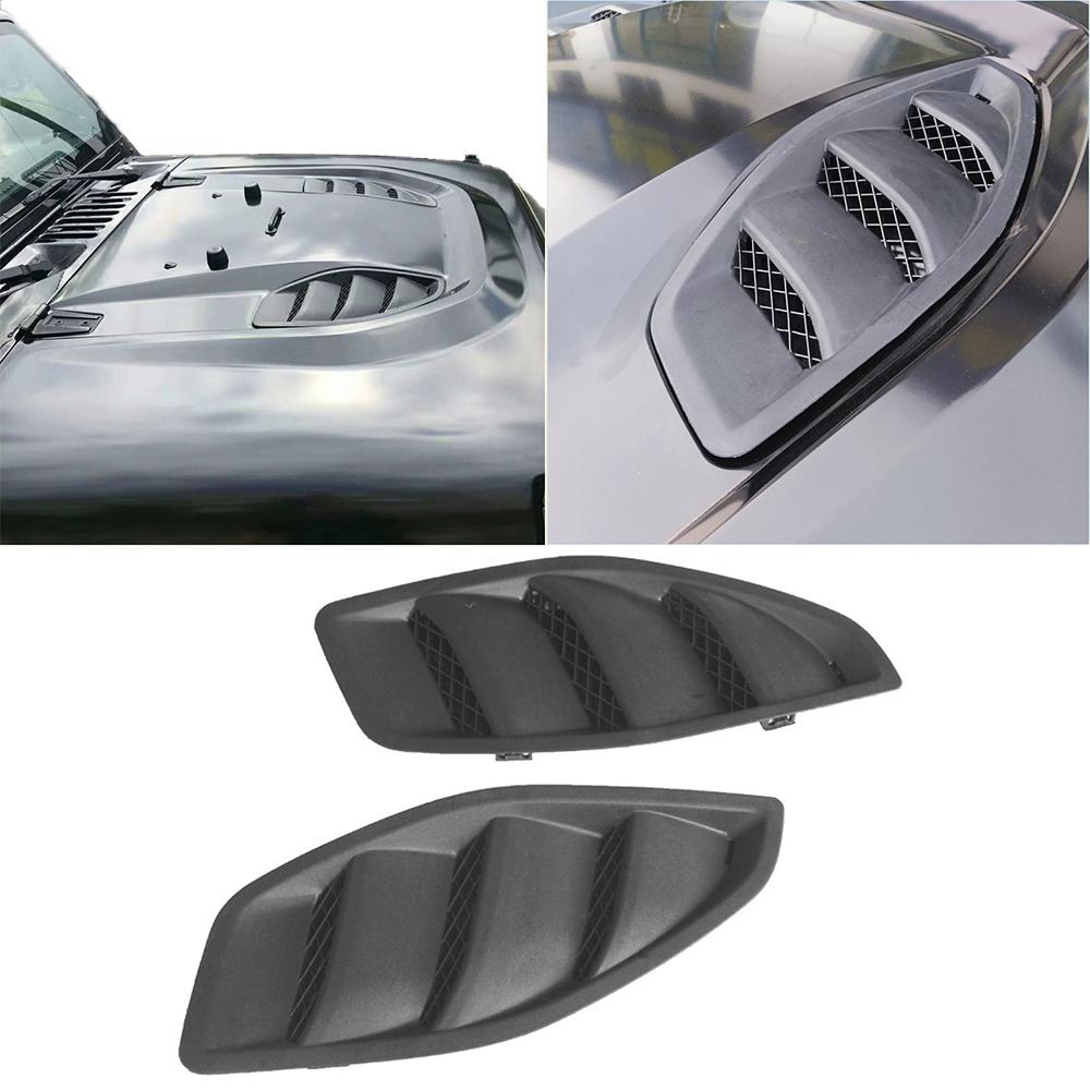 Hood Vent Louvers Cover Trim for Jeep Wrangler JK Rubicon 2007-2017 10th Anniversary Hood Vent Covers Car Styling Accessories