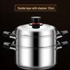 ZISIZ Stainless Steel Steamer Pot Set