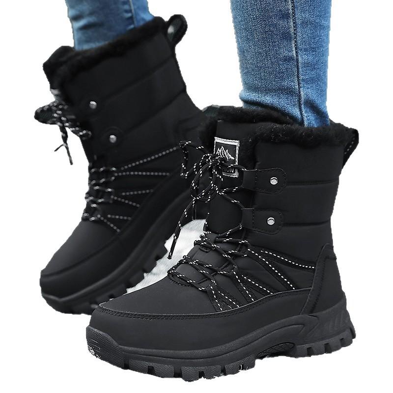 Nieuwe winter katoenen schoenen hoge sneeuwschoenen warme en antislip laarzen lange schacht