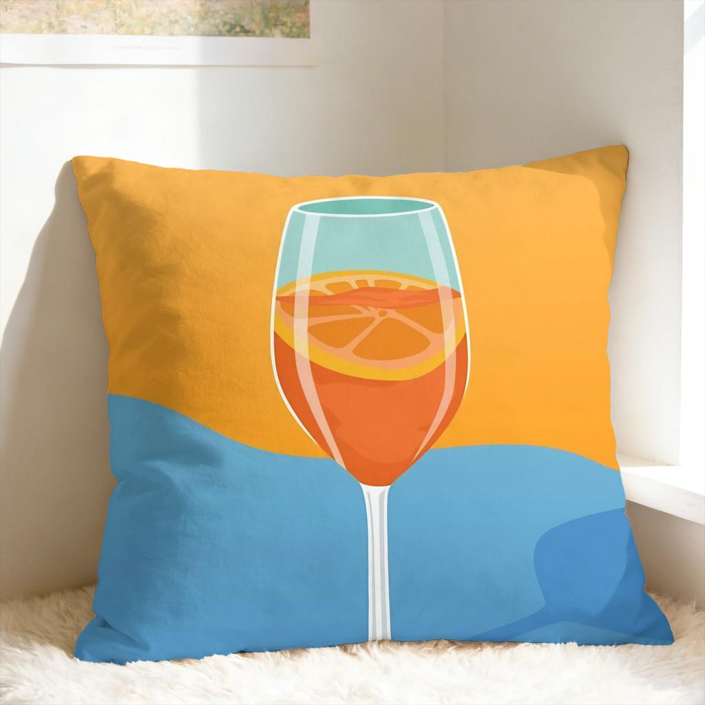Federa Aperols Spritz Federa Comoda per Divano Camera da Letto Decorazione Casa Federe Moderne