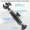 Universal Marine Trolling Motor Stabilizer Mount Bracket Rustproof Aluminum Construction Quick Installation