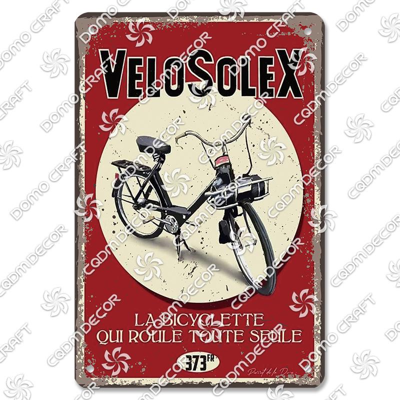 Pôster de Bicicleta Retrô Placas de Metal Estanho Ciclista Homens Mulheres Crianças Placa de Metal Decoração de Arte de Parede Garagem Bar Clube Sala de Estar Casa