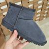 Winter Children Genuine Cow Leather Snow Boots Ultra Mini Baby Soft Short Boots 2027 New Design Boys Girls Warm Cotton Shoes