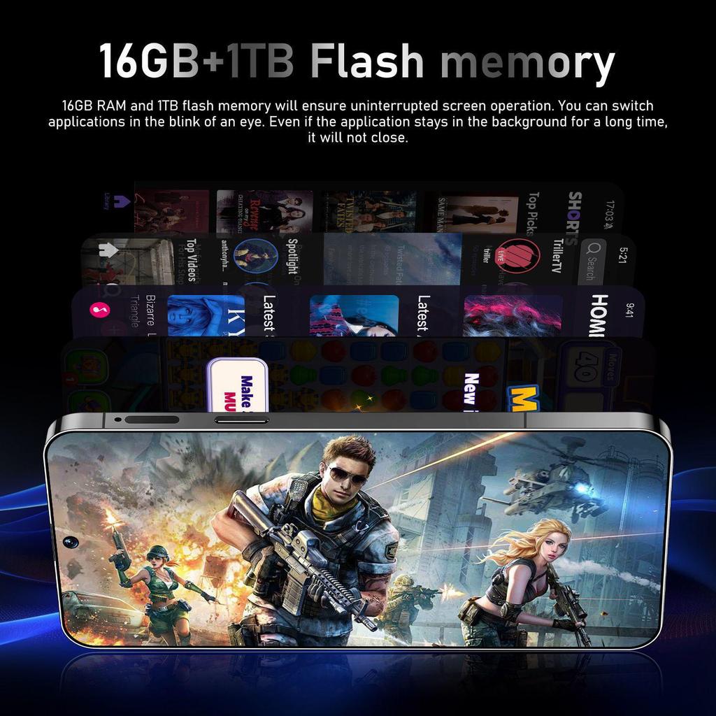Reno13 Pro 16+1T Android Smartphone with Large Screen