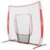 7x7 Ft Baseball Softball Practice Net, Portable Baseball Training Net for Hitting Batting Catching Pitching, Backstop Baseball Equipment Training Aids